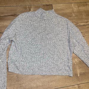 TOPSHOP heathered light gray sweater